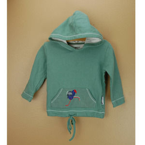Earthling organics Hoodie draw string waist 100% organic cotton Size 3YR